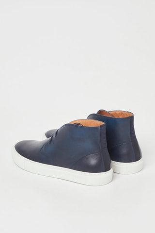 $Boots en cuir Clarecb - Bleu marine