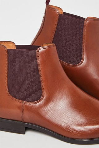 $Boots Chelsea en cuir Marson - Camel