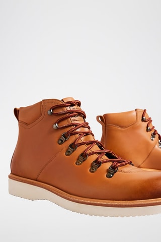 $Boots en cuir Liykere - Camel