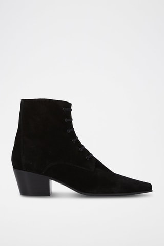$Bottines en nubuck Noir