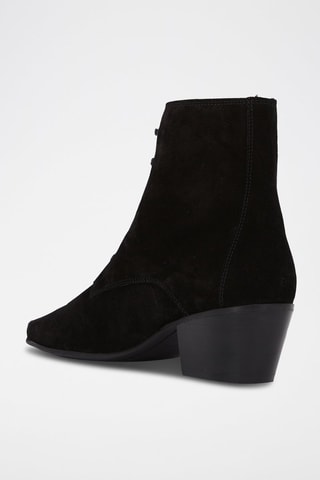 $Bottines en nubuck Noir