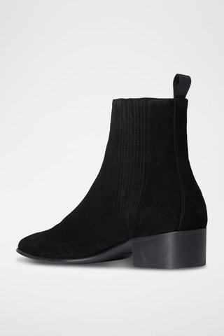 $Bottines Chelsea en nubuck - Noir