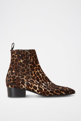 $Bottines Chelsea en cuir - Marron