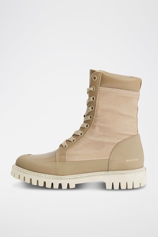 $Bottines en cuir Beige