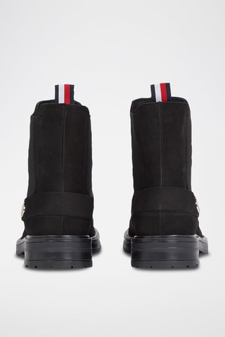 $Bottines Chelsea en nubuck Noir