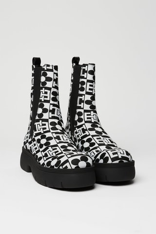 $Bottines x Richard Quinn - Noir et blanc