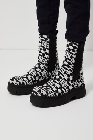 $Bottines x Richard Quinn - Noir et blanc