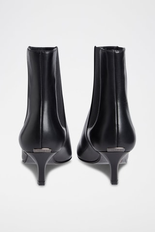 $Bottines Chelsea en cuir Noir