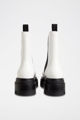 $Bottines Chelsea en cuir Blanc
