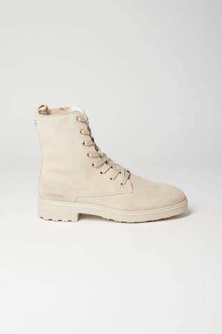 $Bottines en nubuck Beige