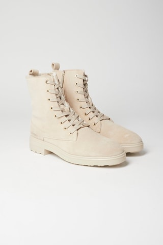 $Bottines en nubuck Beige