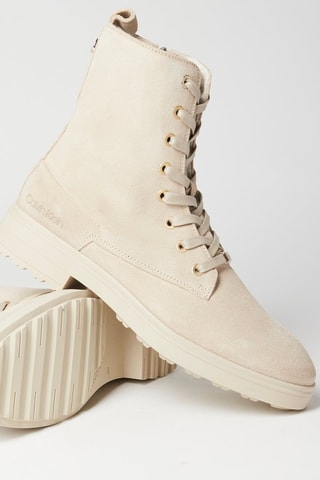 $Bottines en nubuck Beige