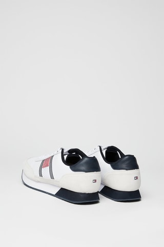 $Baskets en cuir Blanc