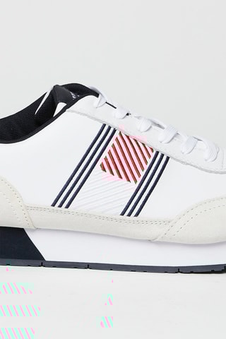 $Baskets en cuir Blanc