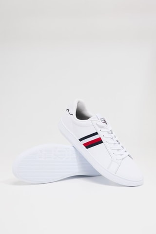 $Baskets en cuir - Blanc
