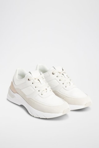 $Baskets en cuir - Blanc