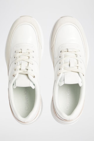 $Baskets en cuir - Blanc