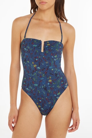 $Maillot 1 pièce Bleu canard