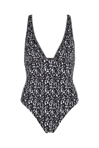 $Maillot 1 pièce Noir et blanc