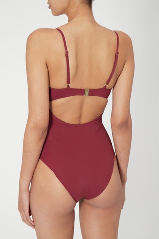 $Maillot 1 pièce Bordeaux