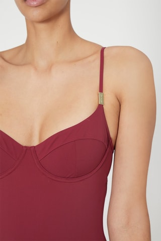 $Maillot 1 pièce Bordeaux