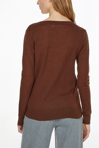 $Pull en laine Marron