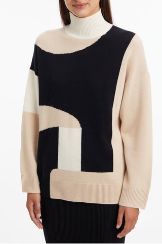 $Pull en laine et cachemire recyclés Beige
