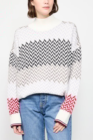 $Pull - Blanc et gris