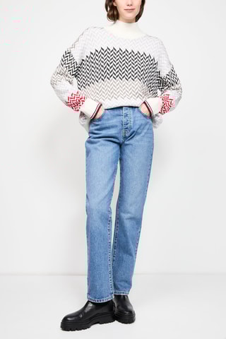 $Pull - Blanc et gris