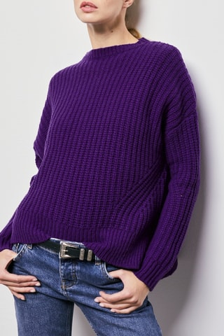 $Pull en laine - Violet