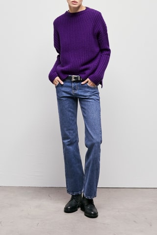 $Pull en laine - Violet