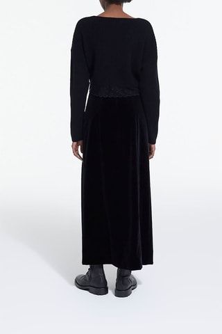 $Pull en mérinos - Noir