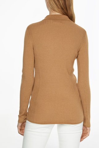 $Gilet en laine Camel