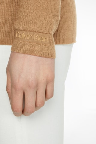 $Gilet en laine Camel