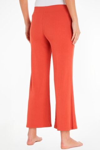 $Pantalon wide legs taille haute Rouge brique