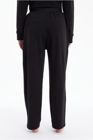 $Pantalon droit Noir