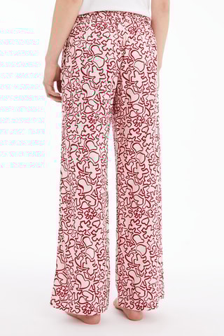 $Pantalon palazzo Blanc et rouge