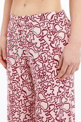 $Pantalon palazzo Blanc et rouge