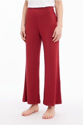 $Pantalon wide legs Rouge