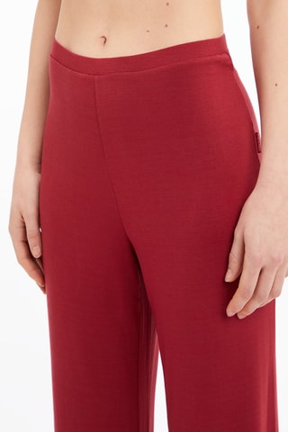 $Pantalon wide legs Rouge