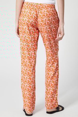 $Pantalon casual Orange et beige