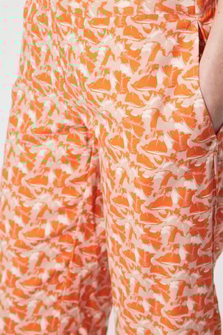 $Pantalon casual Orange et beige