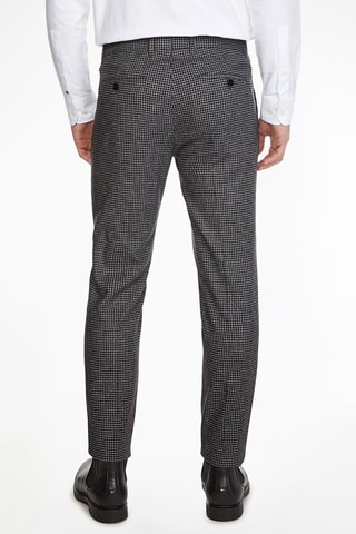 $Pantalon droit en laine vierge et cachemire - Gris foncé