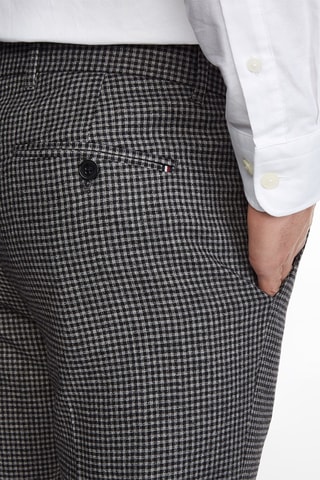 $Pantalon droit en laine vierge et cachemire - Gris foncé
