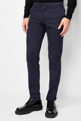 $Pantalon droit Bleu marine