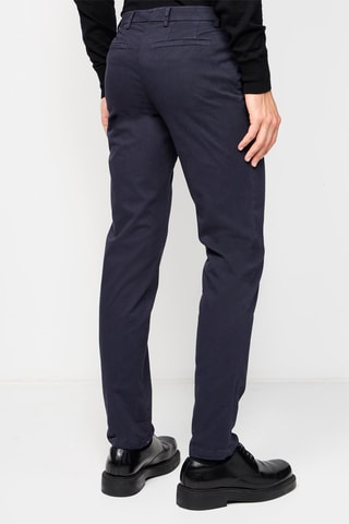$Pantalon droit Bleu marine