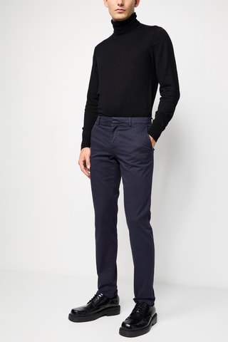 $Pantalon droit Bleu marine
