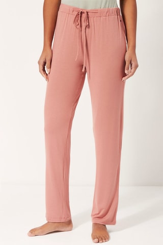 $Pantalon casual Vieux rose