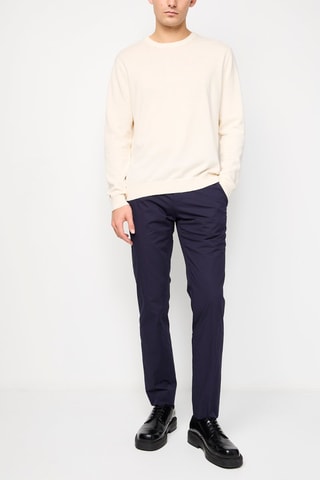 $Pantalon droit Bleu marine