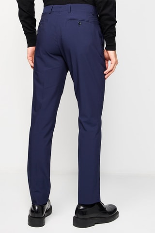 $Pantalon droit Bleu marine